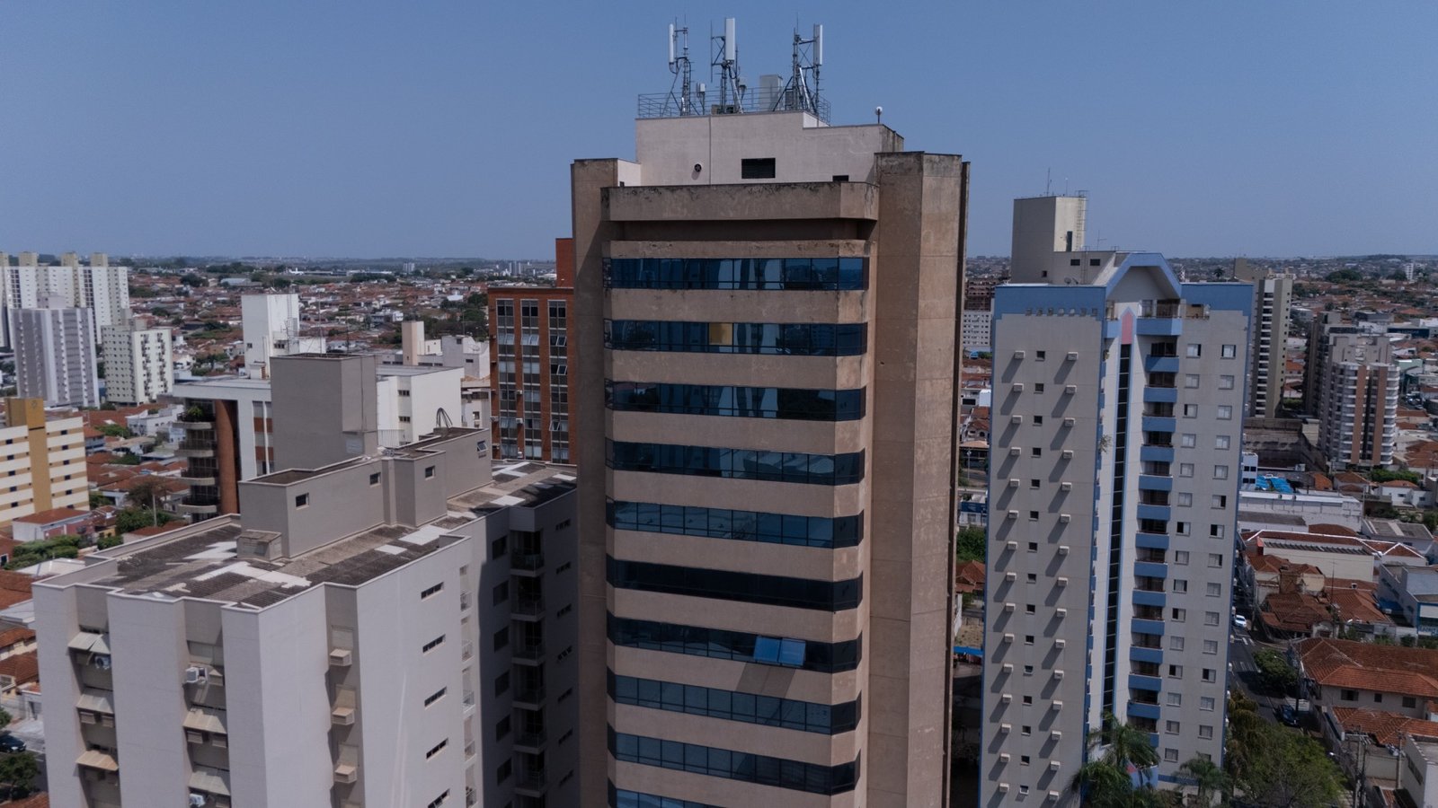 Vista aérea da região